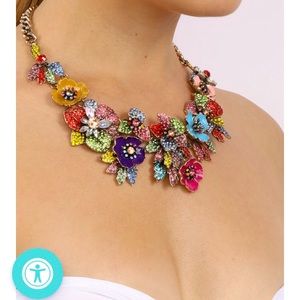 Eye Candy LA  Amata Statement Necklace - Floral